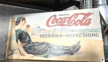 1 Cartel De Carton  Coca Cola 0,65 X 0,33