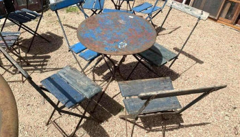 1 Mesa Y 4 Sillas Plegables