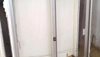 1 ventana de aluminio de dos hojas corredizas