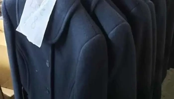 10 saco de paño lana azul, para dama talle S