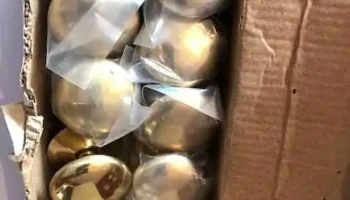 10 tiradores en bronce para muebles redondos nuevos grandes