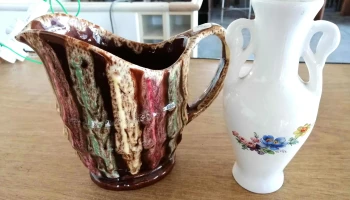 2 adornos de ceramica chicos