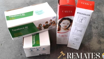 2 cajas de tapaboca y 2 mascarillas