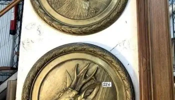 2 Colgantes Dorado A La Hoja 0,47 Diam
