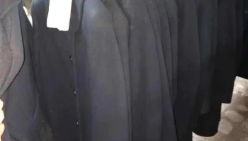 20 saco de paño lana azul, para dama talle S