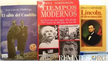 3 Libros: El Sable del Caudillo, Tiempos modernos, Lincoln el desconocido