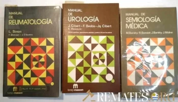3 manuales edit Toray Masson Urologia Reumatologia y semiologia medica