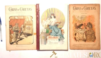 3 tomos de Caras y Caretas Argentina. 1 especial 100 anios Indep Arg