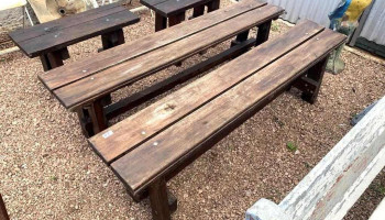 4 Bancos ( 2 De 1,62 X 0,30 X 0,50) Y ( 2 De 0,70 X 0,30 X 0,48)