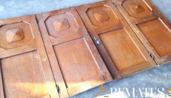 4 puertas de mueble en roble
