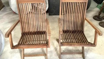 4 Sillas Plegables Con Detalles