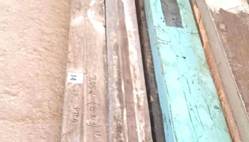4 vigas de madera