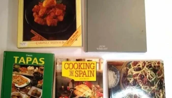 5 libros en ingles recetas varias tapas pastas comida india
