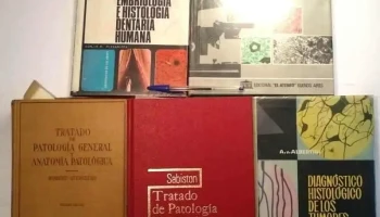5 libros sobre patologias quirurgicas, diagnostico de tumores y atlas de histologia