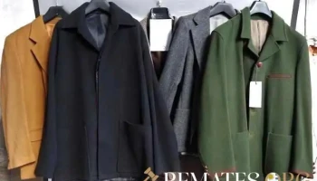 5 sacos paño de lana para hombre, varios talles
