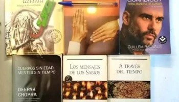 6 Libros: A través del Tiempo, Cuerpos sin edad Mentes sin tiempo, Las venas tapadas de America Latina
