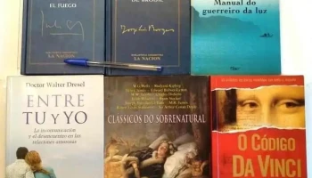 6 Libros: Todos los Fuegos el Fuego, Julio Cortázar - El Informe de Brodie - Entre Tu y Yo, etc. dos libros en portugués