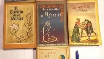 7 libros de Edit. Gullermo Kraft Ltda. Tematica arabesca