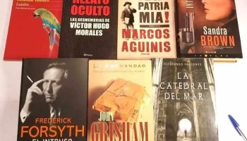 7 libros: John Grisham, Sandra Brown, El Intruso, etc