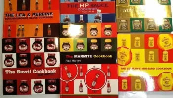 7 libros recetas en ingles con diversas salsas