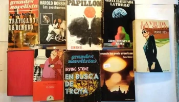9 Libros: Traficantes del Dinero, Cuando los Omnis aterrizan, Los Aventureros, etc
