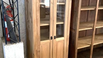 Alacena De 2 Puertas Vidriadas En Alamo 0,70 X 0,41 X 2m