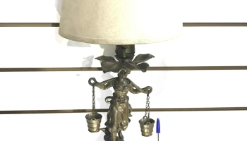 Antigua Lampara De Bronce