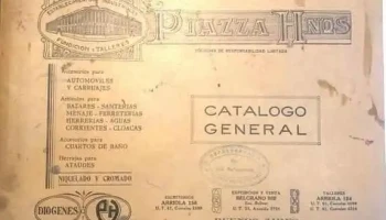 Antiguo catalogo de piezas de casa Piazza Hnos principios siglo Xx
