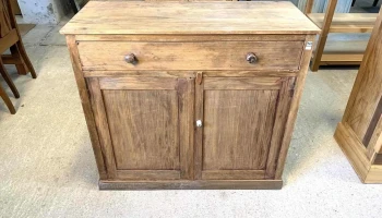 Aparador Buffet En Pino Blanco De 0,98 X 0,42 X 0,89 Alto