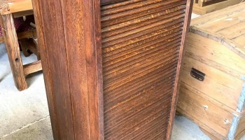 Archivador De Cortina En Roble 10 Caj. 0,50 X 0,50 X 1,20 Alto