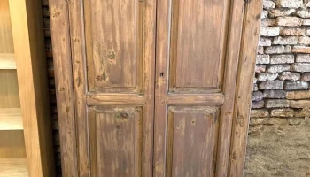 Armario Original En Pino Blanco 2 Puertas 1,14 X 0,43 X 1,78 Alto