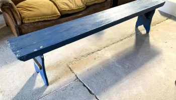 Banco De Madera (azul) 2,26 X 0,29 X 0,52 Alto