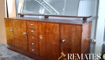 bargueño ardeco 4 puertas 5 cajones espejo, espejo triplico
