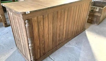 Barra Mostrador En Pinotea, 1,76 X 0,62 X 0,86 Alto