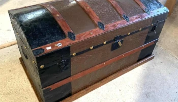 Baul De Viaje Restaurado 1m X 0,50 X 0,52 Alto