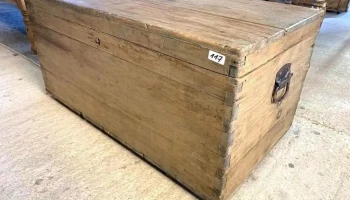 Baul En Pino Blanco Machimbrado 0,95 X 0,50 X 0,48 Alto