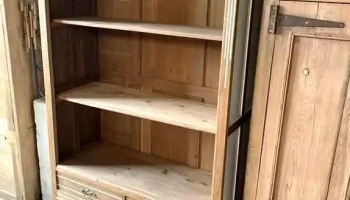 Biblioteca Abierta En Roble 3 Cajones 1,17 X 0,45 X 2,04 Alto