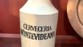 Botella De Gres Cerveceria Montevideana