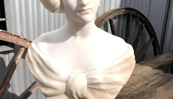 Busto En Marmol Dama 0,67 Alto