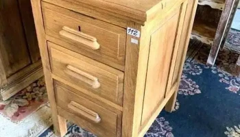 Cajonera En Roble 3 Caj. 0,45 X 0,50 X 0,75 Alto