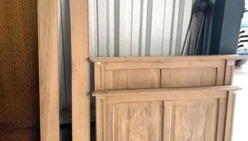 Cama De 1 Plaza En Roble Sin Parrilla