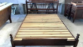 Cama De 2 Plazas En Cedro