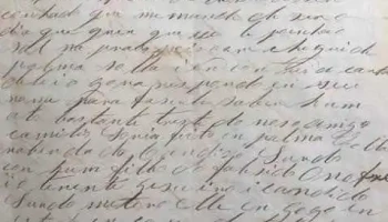 Carta de Manuel Paiva a Sr. Bica, en portugues del año 1858