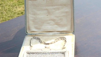 Cartera en plata Siglo Xix