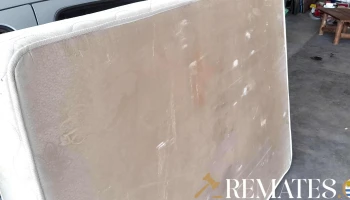 colchon de 2 plazas amarillo de espuma