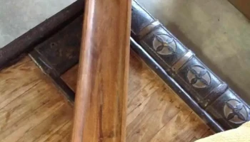 copetinero de madera rectangular largo
