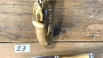 Cuchillo Verijero Tilquin  Hoja 0,10 Y Vaso Criollo De Guampa Tallado