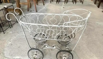 Cuna En Hierro Con Ruedas