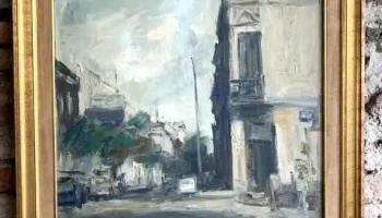 Dante Cola Oleo S/ Tela (esquina Montevideana) ( 0,65 X 0,75)