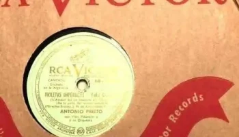 discos de pasta, Antonio Prieto, Pedro Vargas, Romeo Gavioli, Imperio Argentina